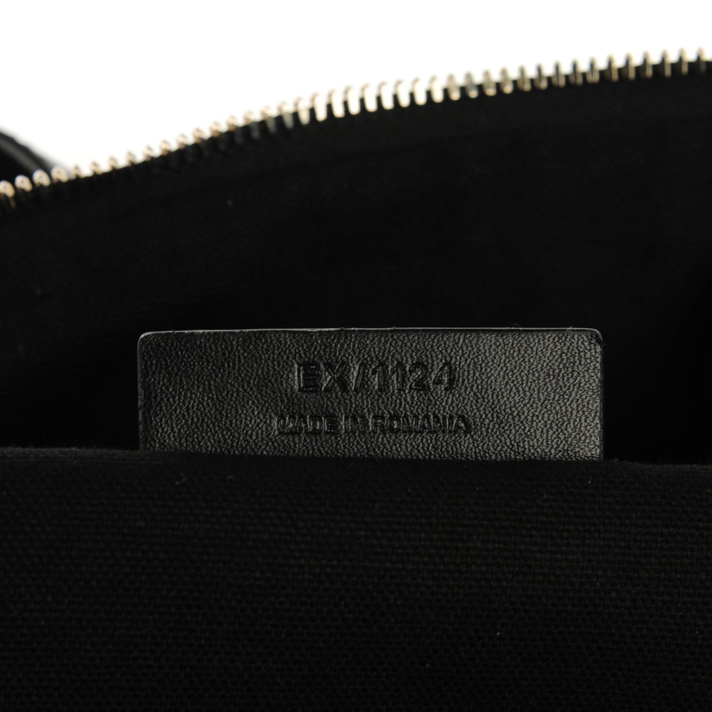 Nylon Calfskin Magnolia and Moth Print Backpack Black