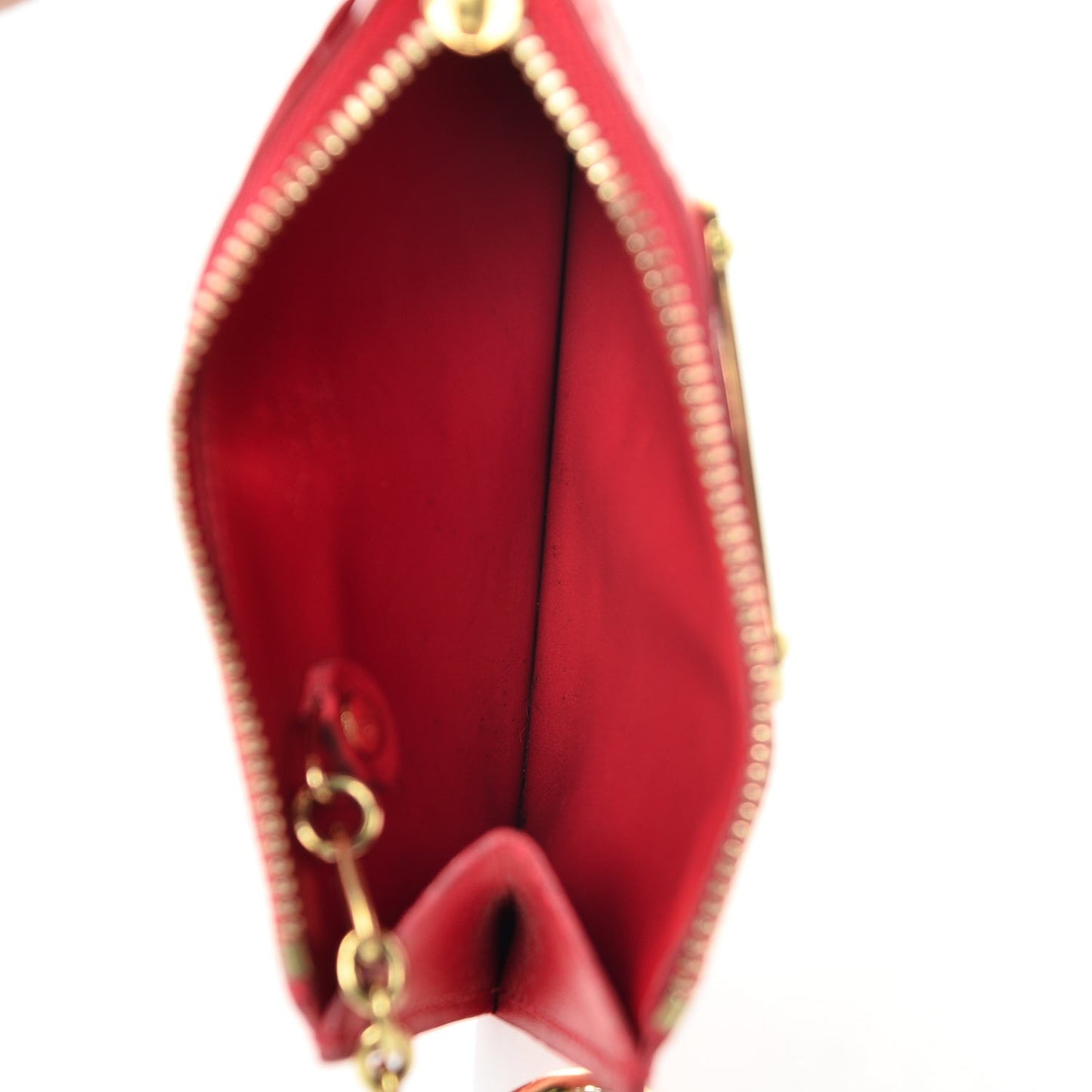 Vernis Key Pouch Rose Litchi