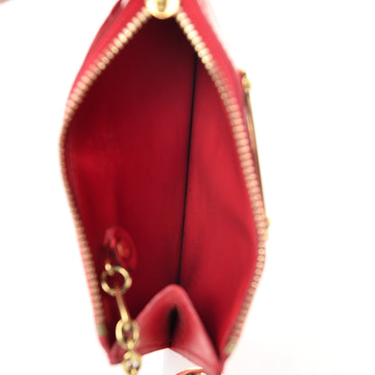 Louis Vuitton Vernis Key Pouch Rose Litchi 5 of 9