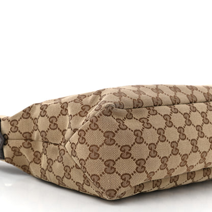 Gucci Monogram Medium Horsebit Chain Hobo Dark Brown 9 of 10