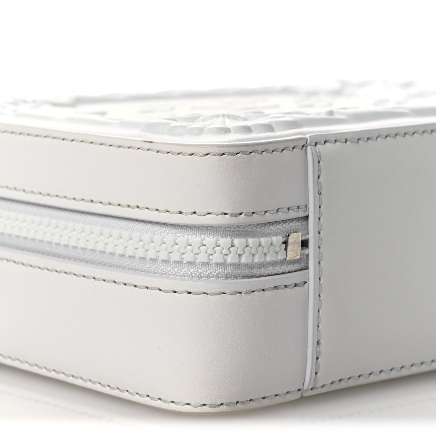 Louis Vuitton Calfskin LV Ornament Soft Trunk Optic White 8 of 10