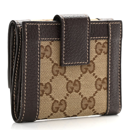 Gucci Monogram Charmy Square Wallet Dark Brown 3 of 9