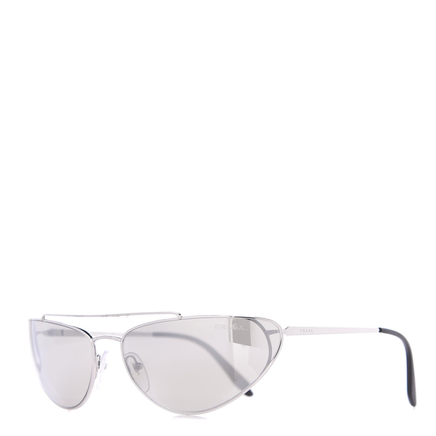 Prada Cat Eye Sunglasses SPR 62V Silver 1 of 7
