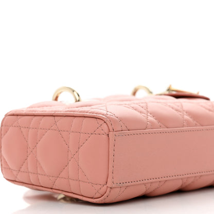 Christian Dior Lambskin Cannage Small Lady D-Joy Light Pink 9 of 12