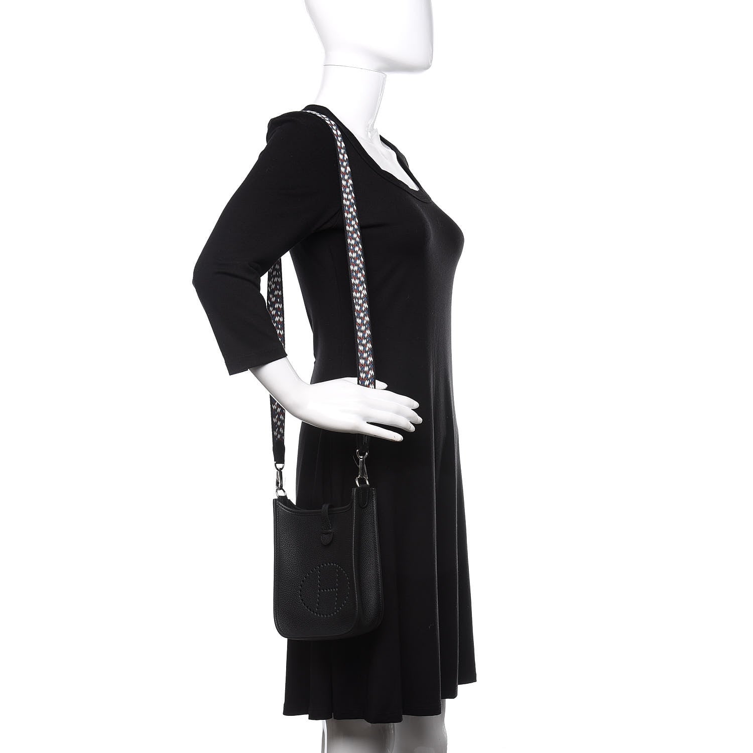 Hermes Taurillon Maurice Zigzag Evelyne TPM Black 2 of 11