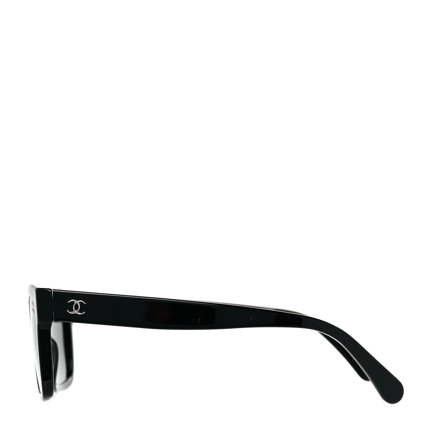Chanel Acetate Polarized Square Sunglasses 5417 Black 3 of 8