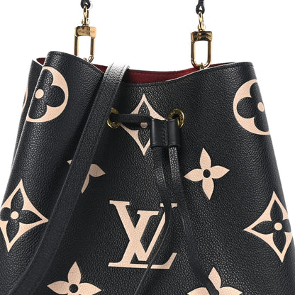 Louis Vuitton Empreinte Monogram Giant Neonoe MM Black Beige 8 of 12