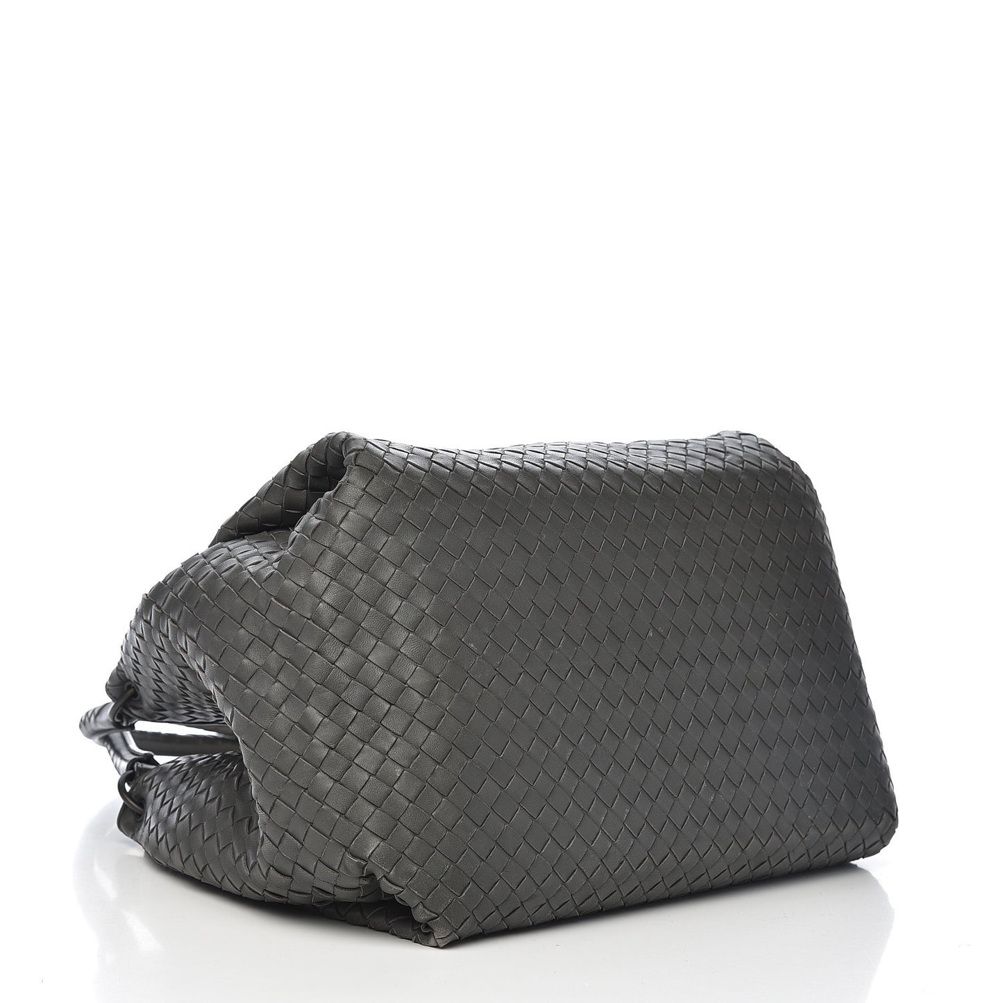 Nappa Intrecciato Parachute Bag Light Grey