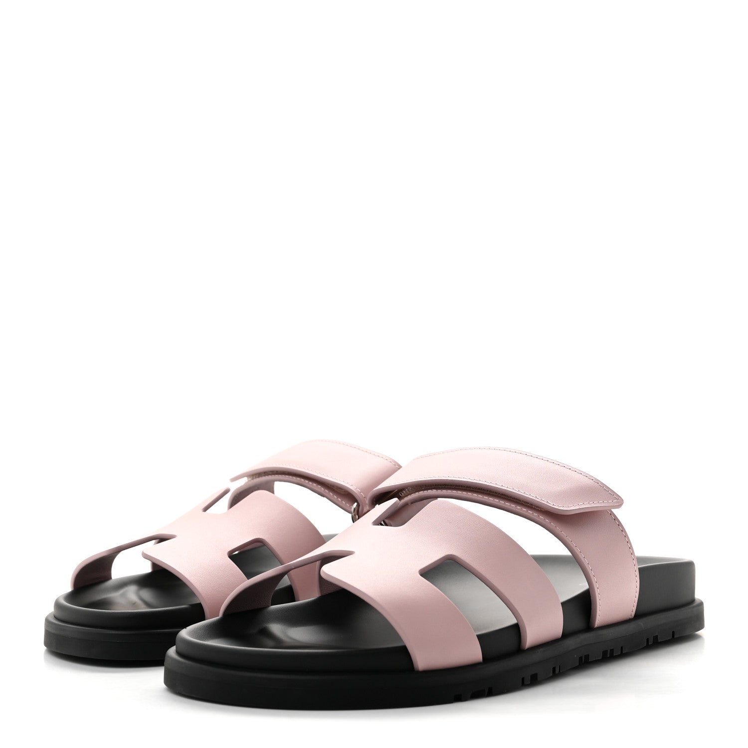 Hermes Calfskin Womens Chypre Sandals 38 Rose Cannon 4 of 10