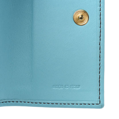 Fendi Zucchino Compact Wallet Brown Blue 7 of 18