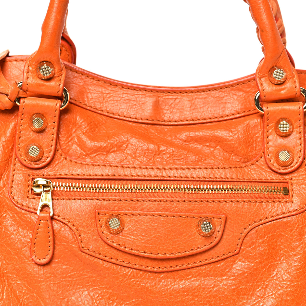 Balenciaga Agneau Giant 12 Gold Hardware City Tangerine 9 of 11