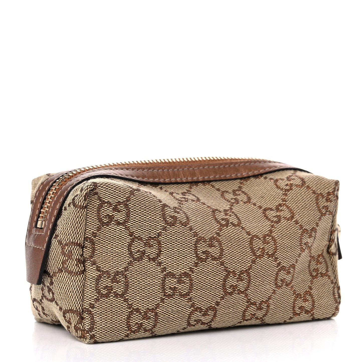 Monogram Small Cosmetic Case Metallic Bronze