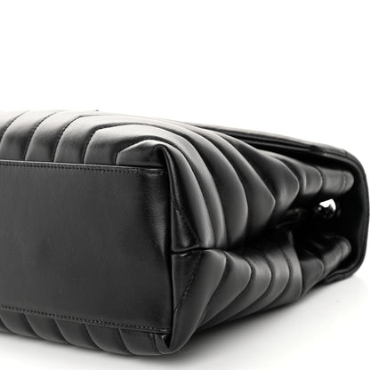 Saint Laurent Calfskin Y Quilted Monogram Medium Loulou Chain Satchel Black 9 of 9