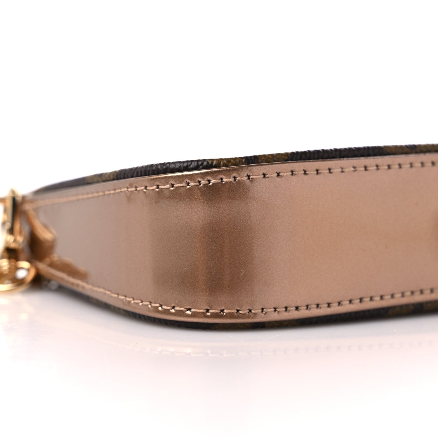 Louis Vuitton Metallic Vernis Mini Pochette Accessories Rose Gold 7 of 9