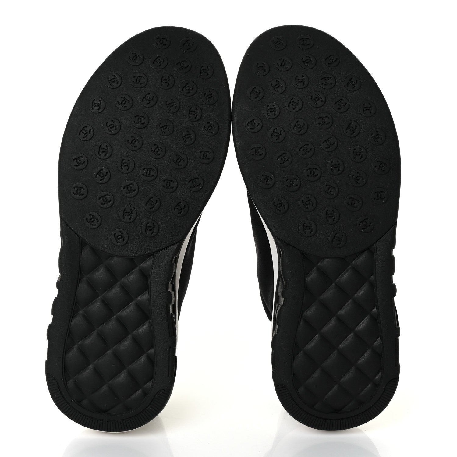 Chanel Lycra CC Sneakers 35.5 Black 5 of 7