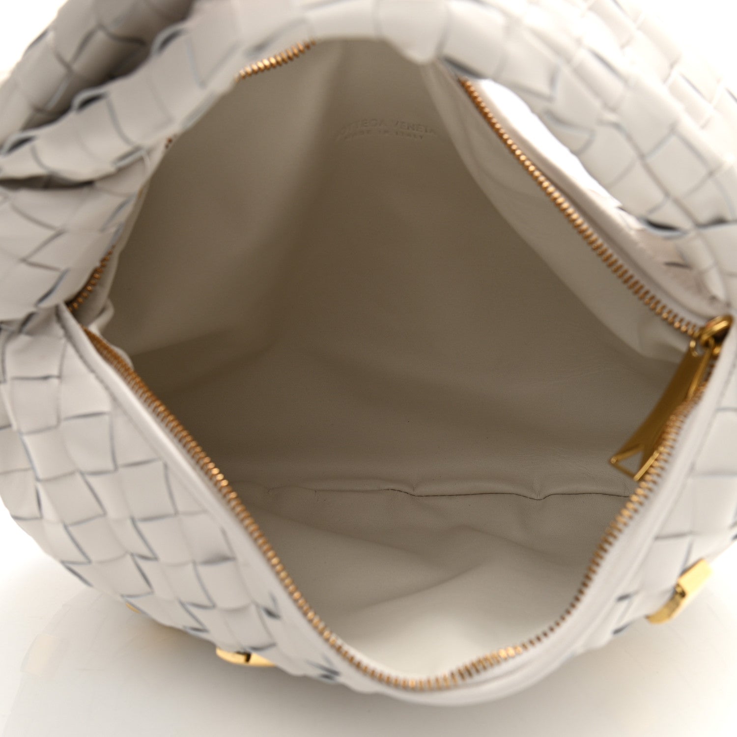 Bottega Veneta Nappa Studded Intrecciato Teen Jodie Hobo Chalk 5 of 10