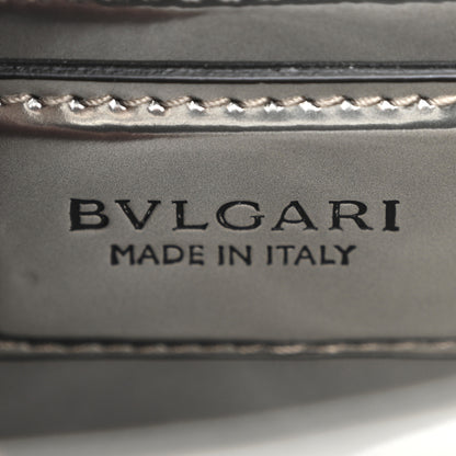 Bulgari Metallic Calfskin Small Serpenti Forever Snake Strap Crossbody Bag Silver 6 of 11