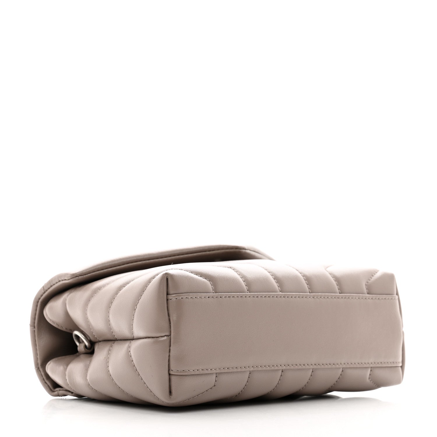 Saint Laurent Calfskin Y Quilted Monogram Toy Loulou Crossbody Bag Mink 4 of 12