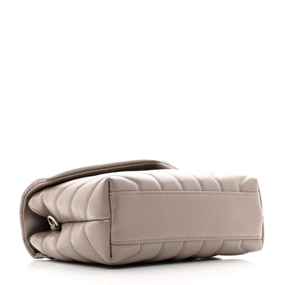 Saint Laurent Calfskin Y Quilted Monogram Toy Loulou Crossbody Bag Mink 4 of 12