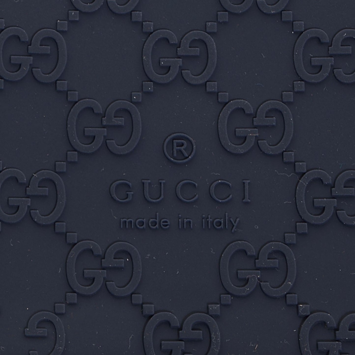 Rubber Guccissima iPad Case Navy