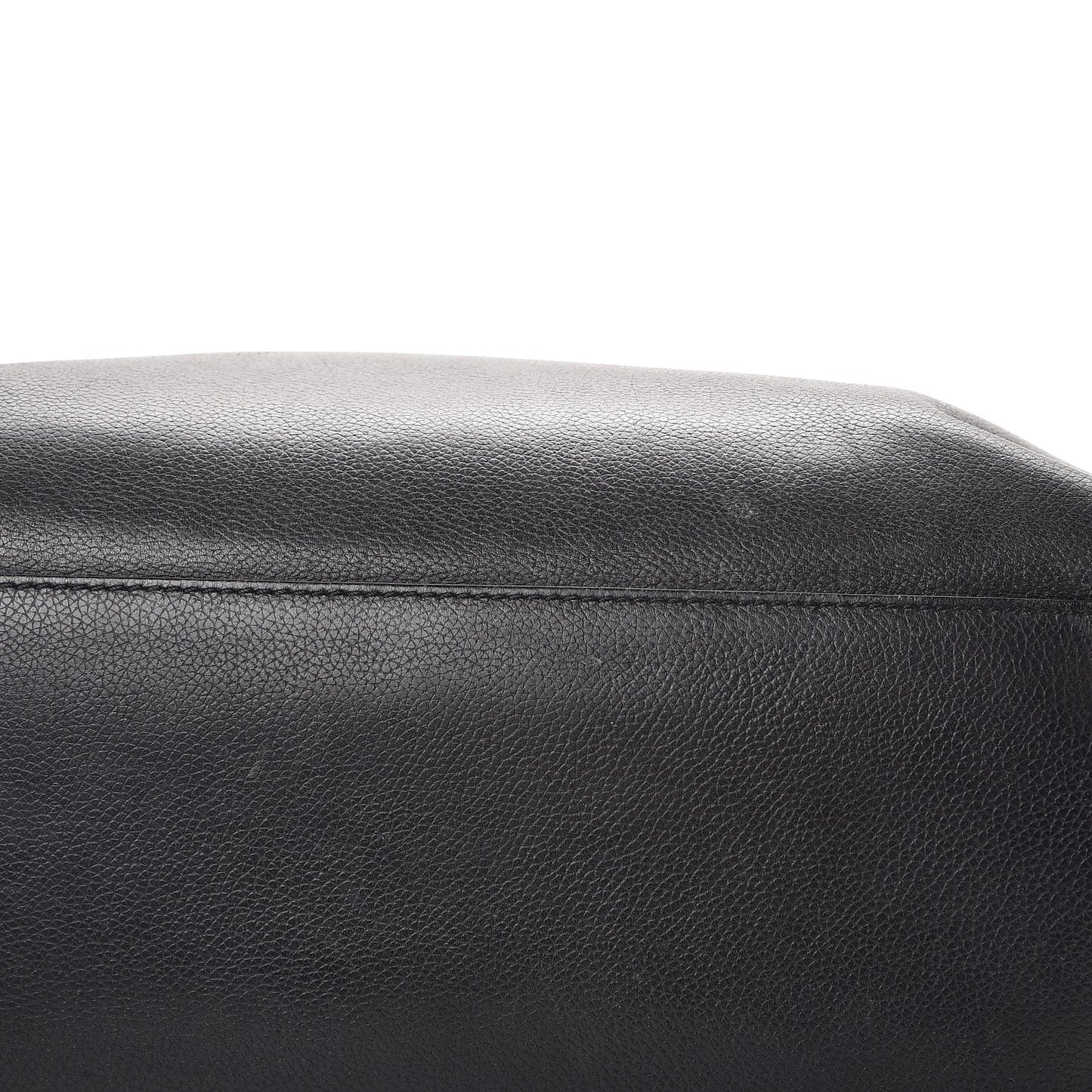 Calfskin Tall Cerf Tote Black