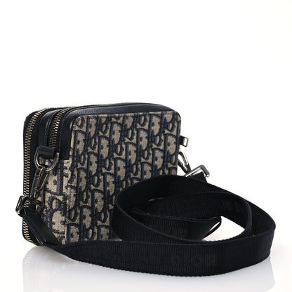 Christian Dior Oblique Pouch Navy Blue 4 of 11