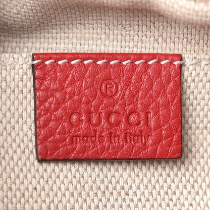 Gucci Pebbled Calfskin Small Soho Disco Bag Tabasco Red 6 of 9