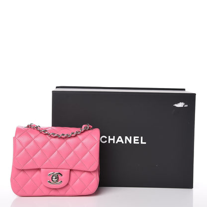 Chanel Lambskin Quilted Mini Square Flap Pink 10 of 10