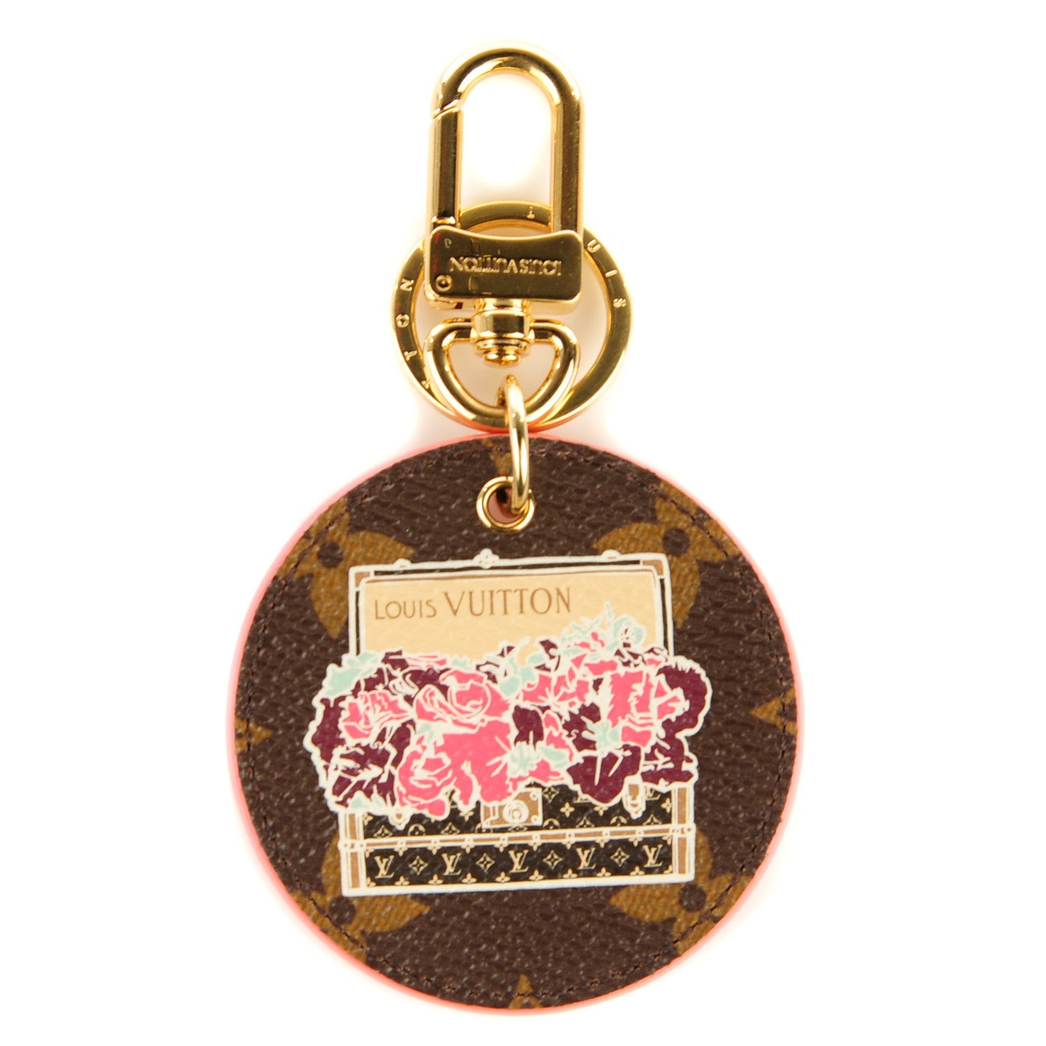 Louis Vuitton Monogram Illustre Posies Bag Charm 1 of 5