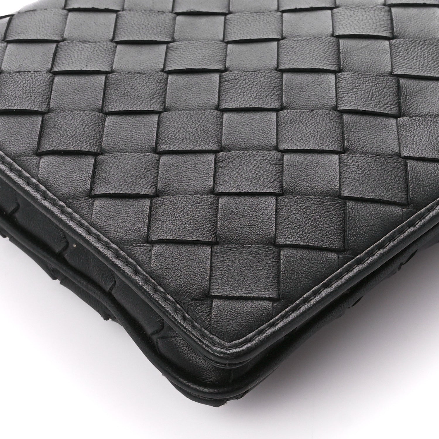 Bottega Veneta Nappa Intrecciato Crossbody Messenger Flap Black 10 of 11