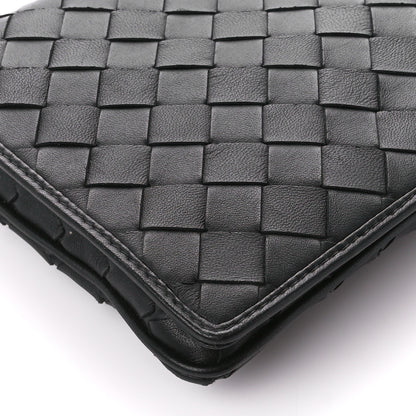 Bottega Veneta Nappa Intrecciato Crossbody Messenger Flap Black 10 of 11