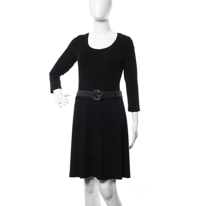 Gucci Guccissima Interlocking G Belt 85 34 Navy 2 of 8