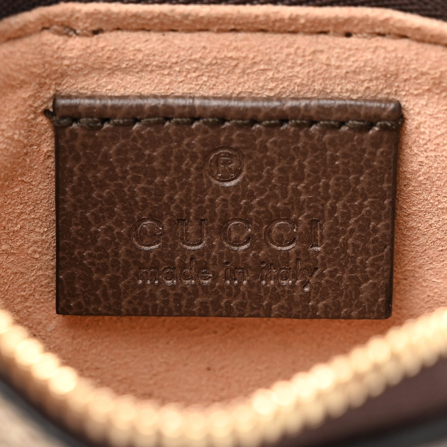 GG Supreme Monogram Web Ophidia Key Case Beige New Acero