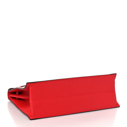 Hermes Evercolor Kelly Danse II Belt Bag Rouge De Coeur 3 of 8