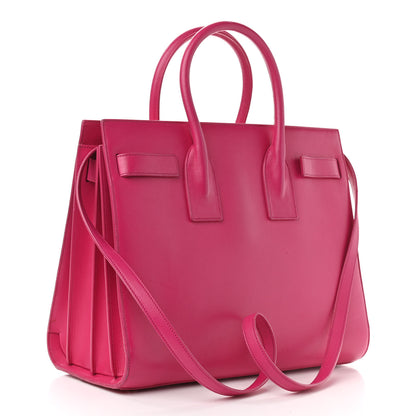 Saint Laurent Calfskin Small Sac De Jour Lipstick Fuchsia 3 of 22