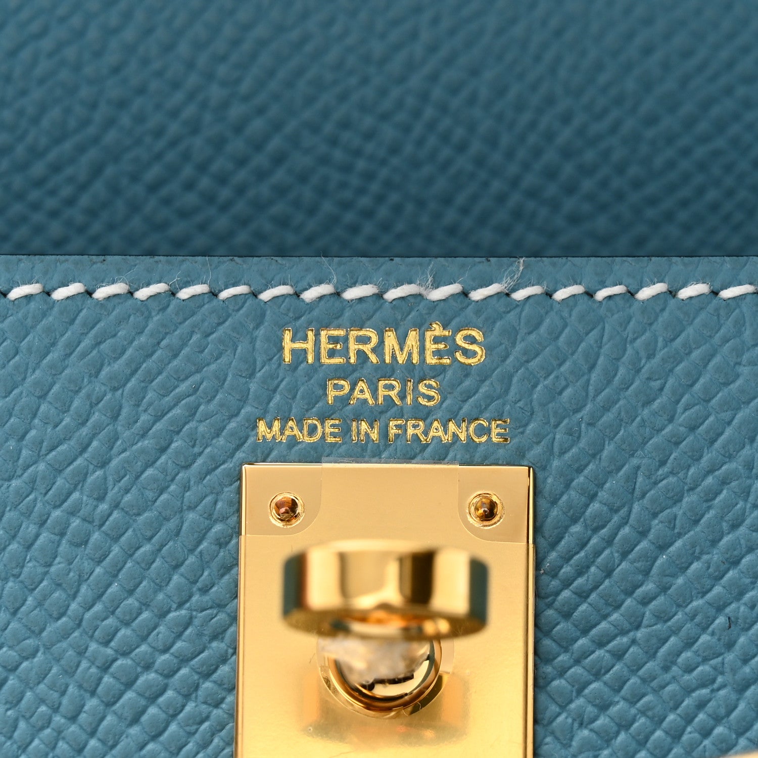 Hermes Epsom Kelly Sellier 25 New Blue Jean 5 of 10