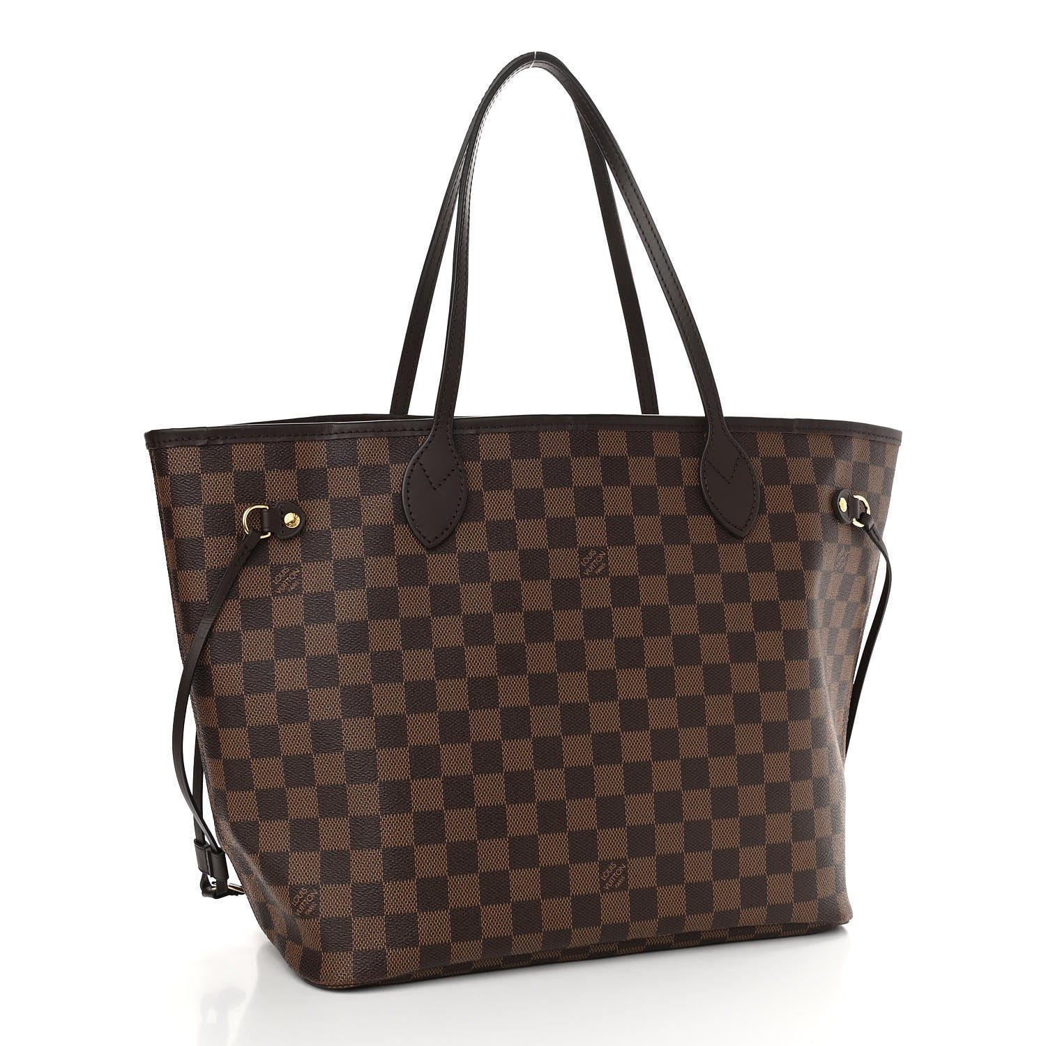 Louis Vuitton Damier Ebene Neo Neverfull MM Rose Ballerine 4 of 12