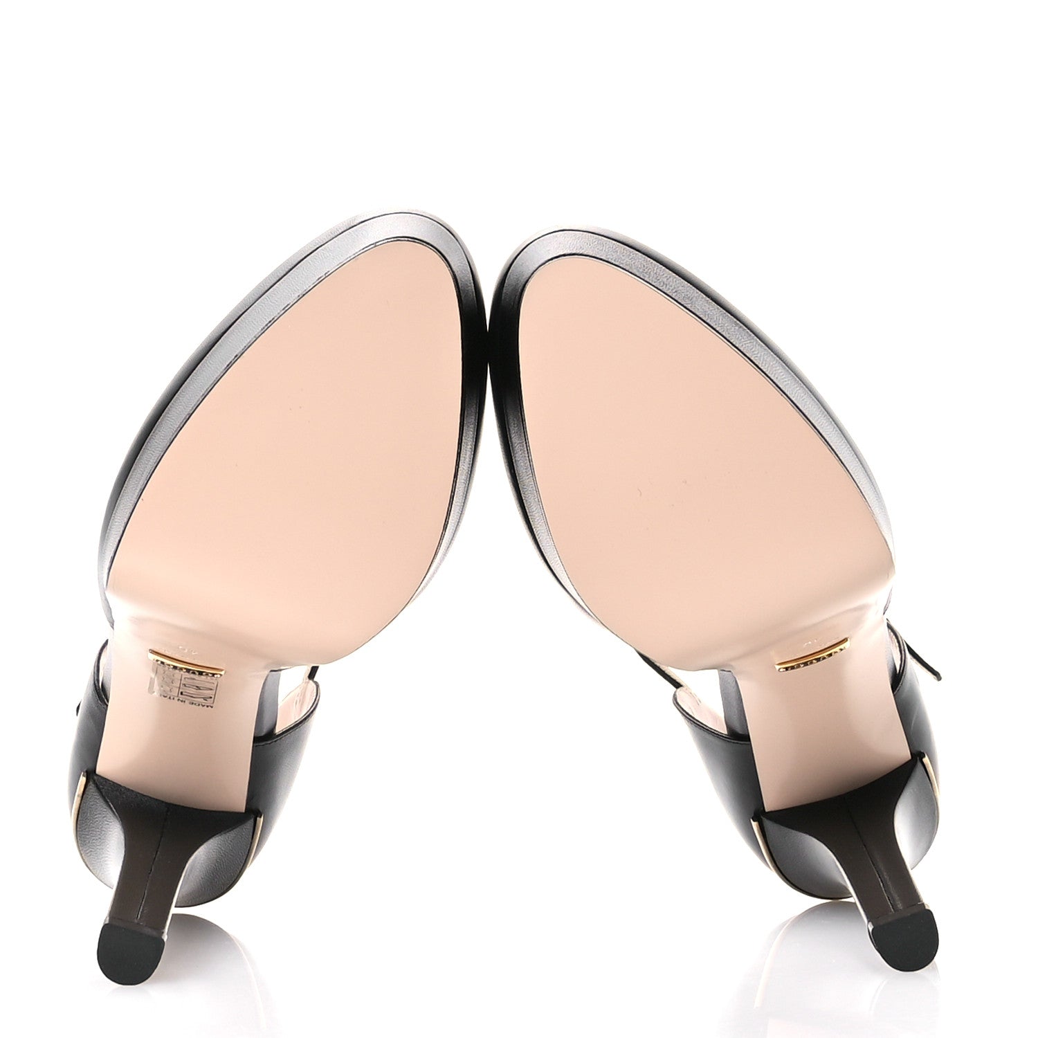 Gucci Malaga Kid Interlocking G Ankle Strap Platform Pumps 40 Black 5 of 9