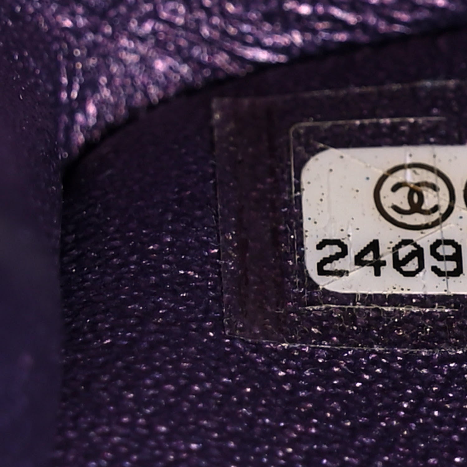 Chanel Iridescent Lambskin Quilted Mini Rectangular Flap Purple 7 of 13