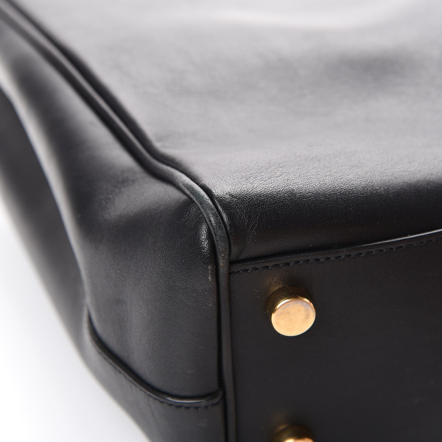 Soft Calfskin Monogram Cassandre Shopper Black