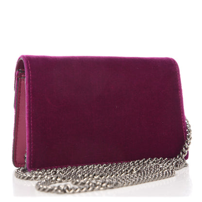 Gucci Velvet Super Mini Dionysus Shoulder Bag Fuchsia Violet Cyclamen 10 of 15