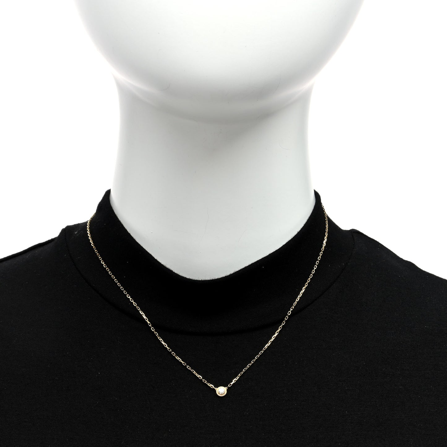 18K Yellow Gold Diamond SM D'Amour Pendant Necklace