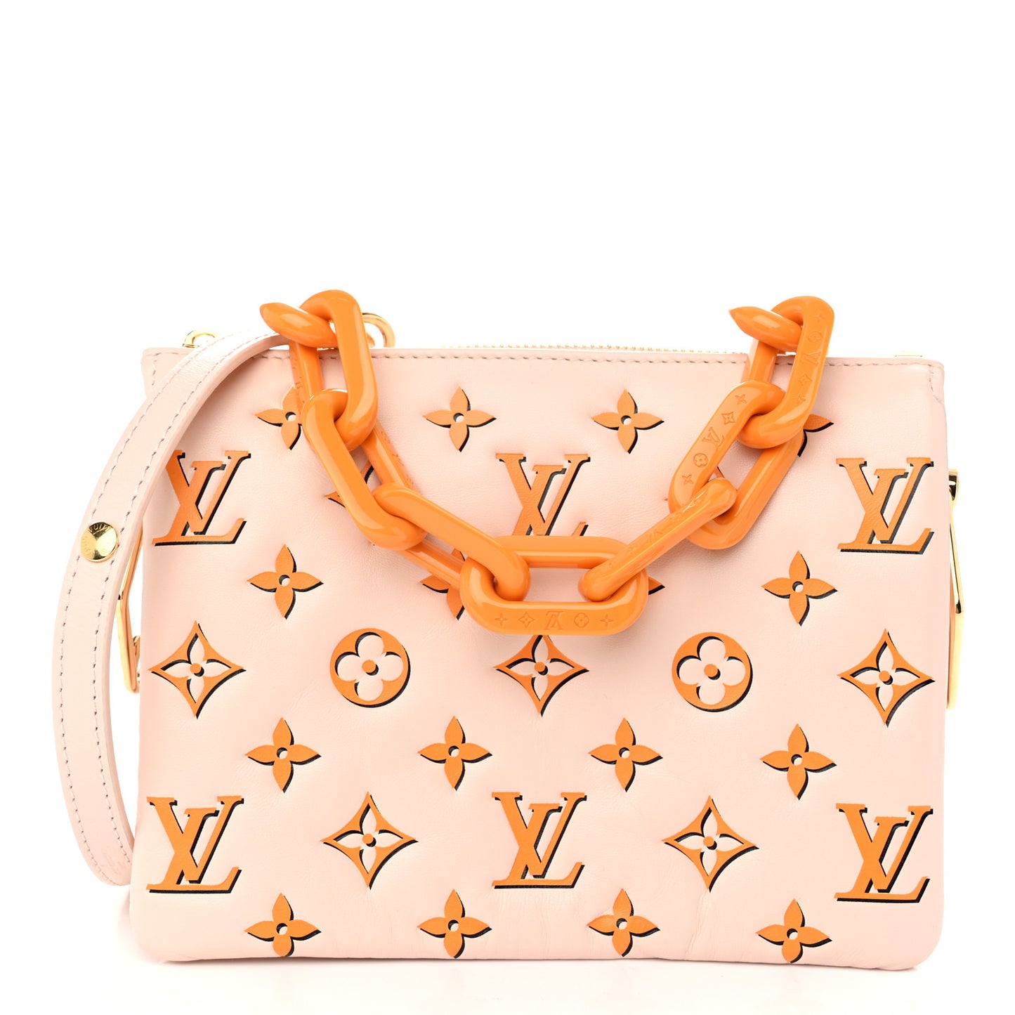 LV x SY Lambskin Monogram Coussin BB Pearl