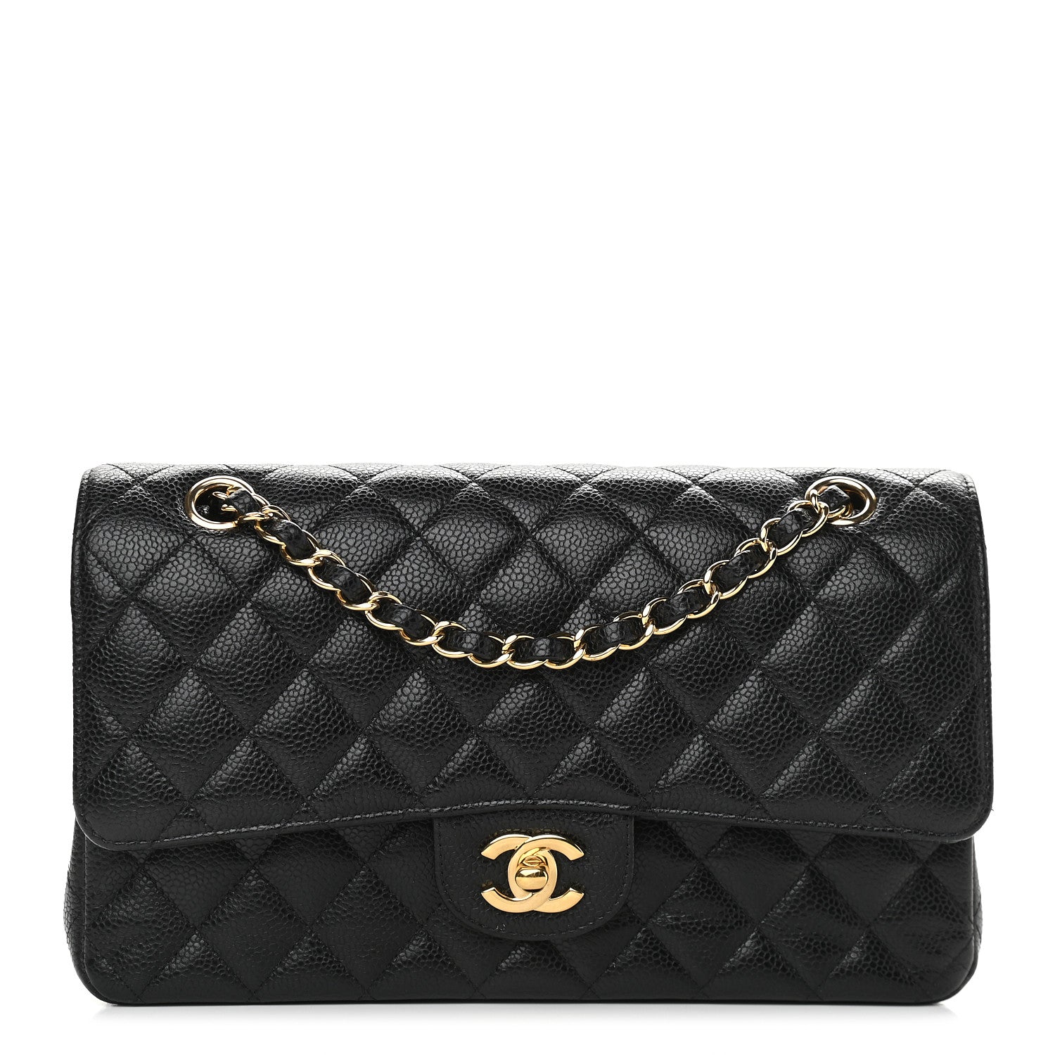 Chanel Caviar Quilted Medium Double Flap Black 1 of 10