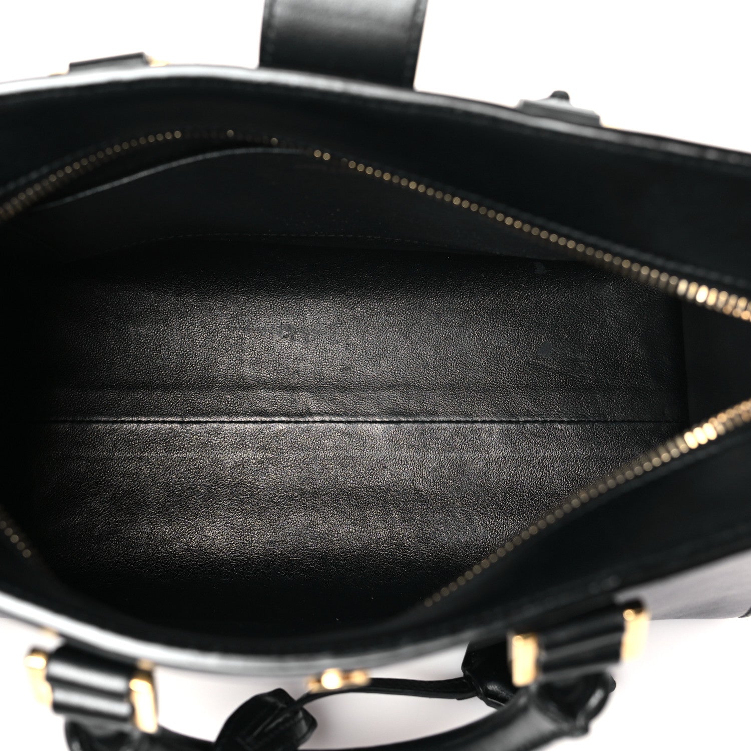 Saint Laurent Calfskin Monogram Baby Cabas Black 5 of 10