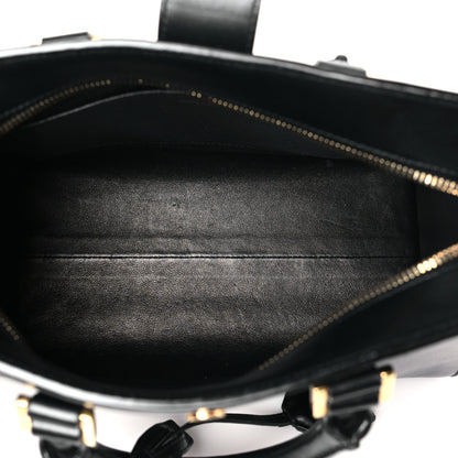Saint Laurent Calfskin Monogram Baby Cabas Black 5 of 10