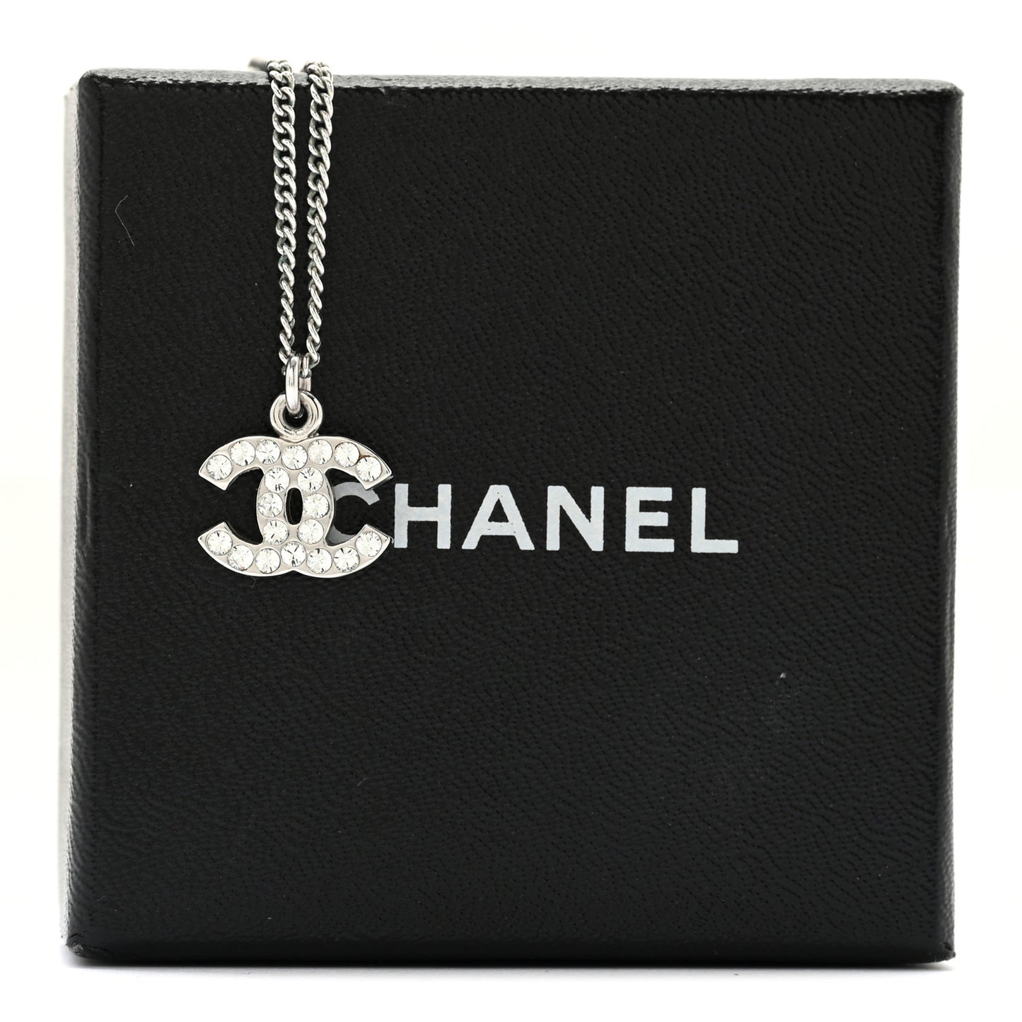 Crystal Timeless CC Necklace Silver