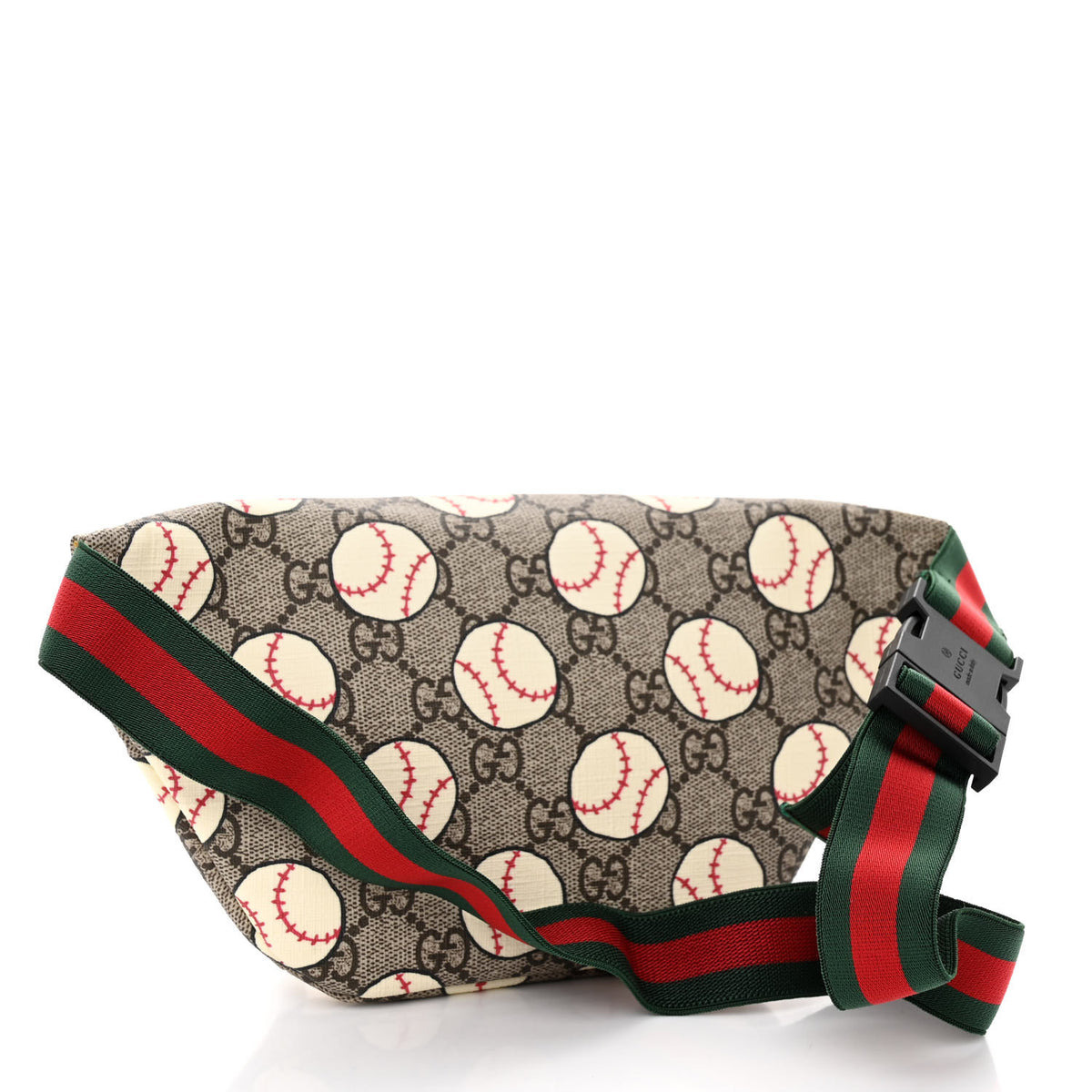 GG Supreme Monogram Baseballs Web Childrens Belt Bag