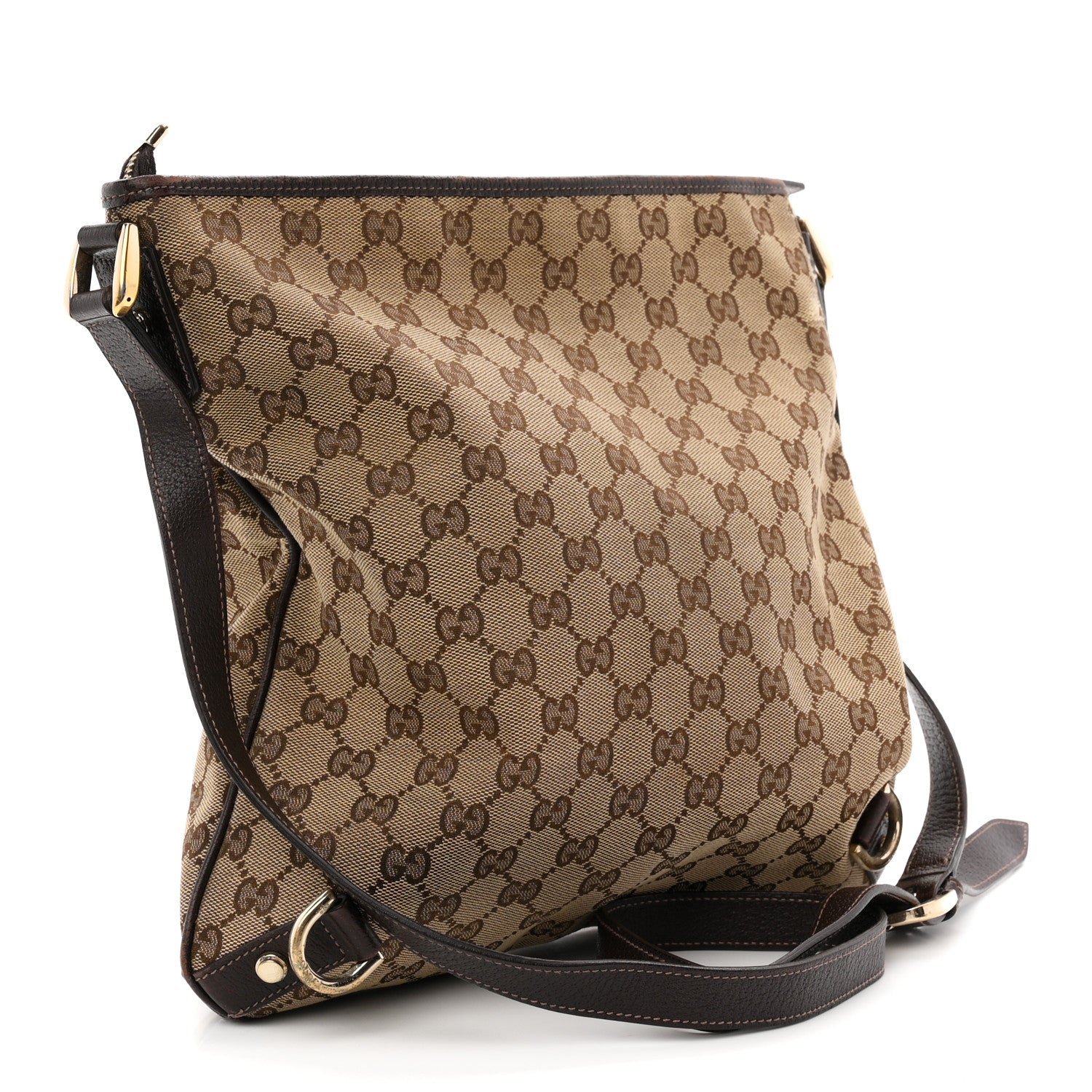 Gucci Monogram Abbey Messenger Bag Dark Brown 2 of 9