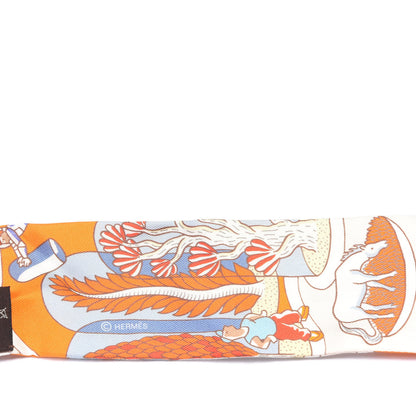 Hermes Silk Exposition Universelle Twilly Orange Ciel Brique 3 of 4